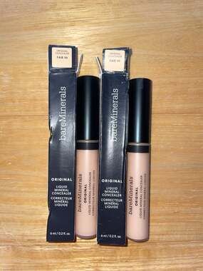 2 bareMinerals 0.2oz Original Liquid Mineral Concealer - Fair 1N